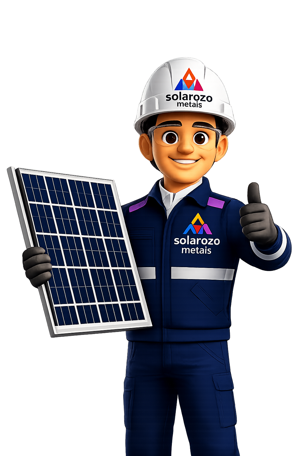 Solarozo engineer mascot